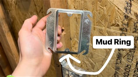 how to use a mud ring on electrical box|4 inch round mud ring.